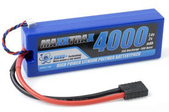 MaxxTrax 7,4V 4000mAh 50C Hard Case LiPo Accu